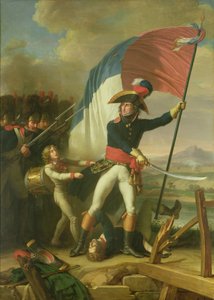 General Augereau (1757-1816) na Ponte na Batalha de Arcola em 15 de novembro de 1796